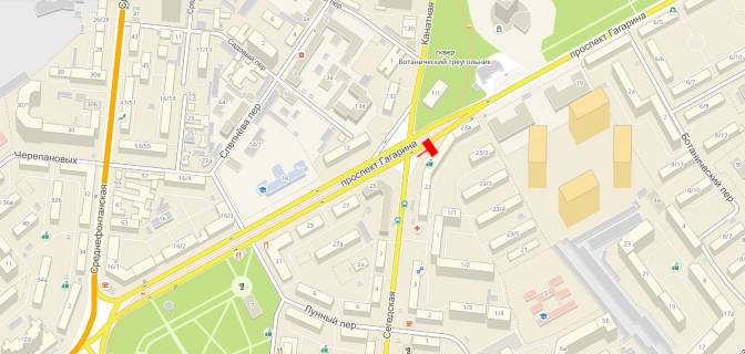 Billboard B in Odessa, 3x6x2  Gagarina, 23 scheme