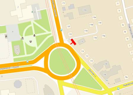 Billboard + in Odessa, 3x12x1  Lustdorfskaa/ Dolgaa 118                                                                                   LEVYJ scheme