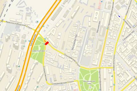 Billboard A in Odessa, 3x6x2  Ol'gievskij spusk, 10 scheme