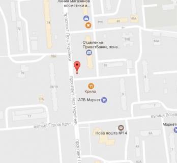 Billboard A in Kremenchuk, 3 х 6  prosp. L.Ukrainki, bila bud. 51, r-n supermarketu <<ATB>> scheme