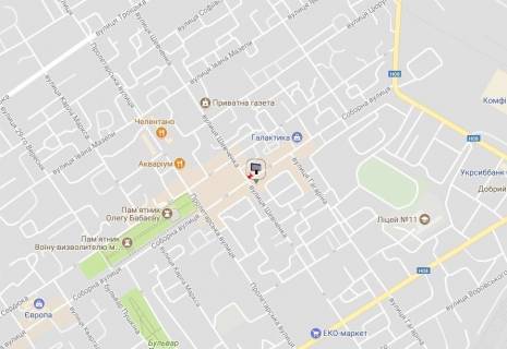 Prismatron, Prism A in Kremenchuk, 3 х 6  st. Soborna, 28/40, na stini budinku, rajon TC <<Mega>> ta <<Galaktika>> (nizna prizma) - 108919 scheme