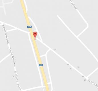 Billboard A in Kremenchuk, 3 х 6  Pisane, st. Kiivs'ka, bila budinku 68, perehr. z st. Zavods'kou, bila magazinu <<LuiS>> scheme