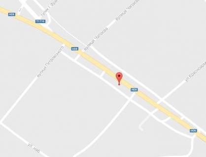 Billboard B in Kremenchuk, 3 х 6  Pisane, st. Kiivs'ka, bila budinku 239 scheme