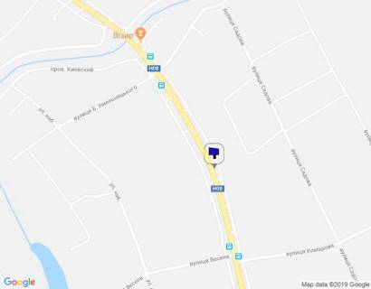 Billboard A in Kremenchuk Pescanoe, st. Kievskaa, 166 (LEP) scheme