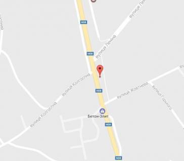 Billboard B in Kremenchuk, Peschane, 3 х 6  Pisane, st. Kiivs'ka, perehr. z st. Sobornosti, r-n supermarketu <<Optovicok>> scheme