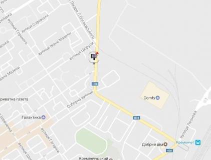 Prismatron, Prism A in Kremenchuk, 3 х 6  prosp. Svobodi, 5, perehr. z st. Majora Barisaka, rajon fabriki <<Rosen>> ta zavoda <<Kredmas>> - 87187 scheme