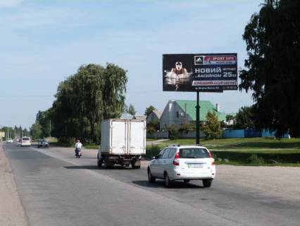 Billboard A in Kremenchuk, 3 х 6  Pisane, st. Kiivs'ka, bila budinku 68, perehr. z st. Zavods'kou, bila magazinu <<LuiS>> Photo 1
