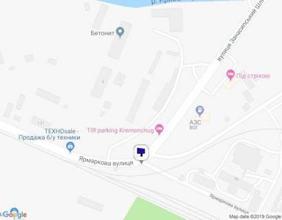 Billboard B in Kremenchuk, 3 х 6  st. Armarkova, 5-A, perehr. z st. Zanasips'kij Slah, rajon Avtorinku scheme