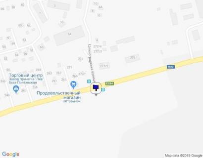 Billboard A in Kremenchuk, 3 х 6  prosp. Poltavs'kij, perehr. z st. Cilinograds'kou, bila Hlibzavodu scheme