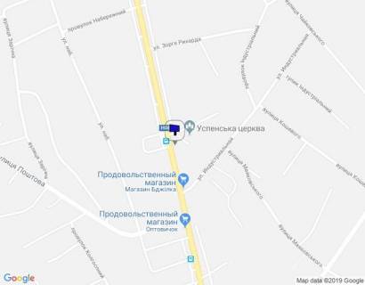 Billboard A in Kremenchuk, 3 х 6  Pisane, st. Kiivs'ka, bila budinku 112a, r-n cerkvi scheme