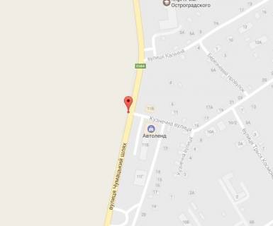 Billboard A in Kremenchuk, 3 х 6  st. Cumac'kij slah, 11-G, navproti STO <<Avtolend>>, Kropivnic'kij napramok scheme