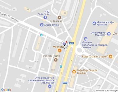 Prismatron, Prism A in Kremenchuk, 3 х 6  prosp. Svobodi, perehr. z st. Ckalova, bila Elektrostancii, navproti avtoskoli <<SIUZ>>, najbil'sa transportna rozv'azka - 145421 scheme