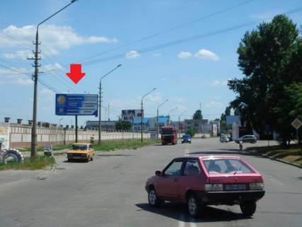 Billboard B in Kremenchuk, 3 х 6  st. V.Pugacova, perehr. z st. Lebedinou, r-n Optovogo prodovol'cogo rinku, povorot do budivel'nogo rinku Photo 1