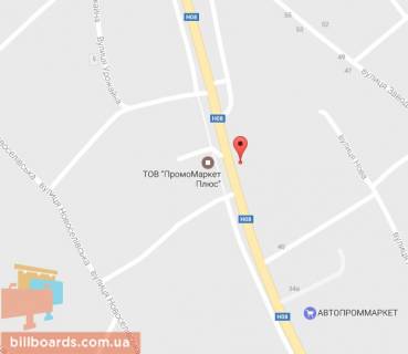 Billboard A in Kremenchuk Pescanoe, st. Kievskaa, vozle domovladenia No 6 scheme