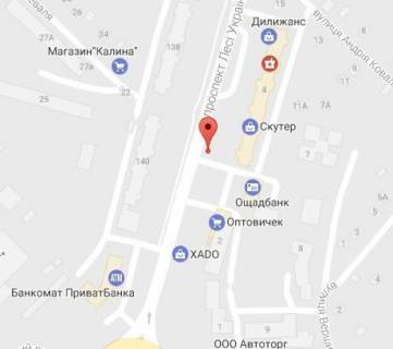 Billboard A in Kremenchuk, 3 х 6  prosp. L.Ukrainki, bila bud. 4, zupinka  <<Pivzavod>> scheme