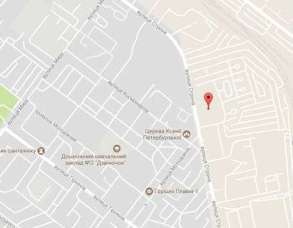 Billboard A in Horishni Plavni (Komsomolsk) Po napravleniu ot centra scheme