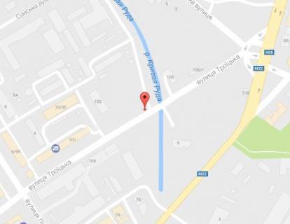 Billboard A in Kremenchuk, 3 х 6  st. Troic'ka, 103, rajon Troic'koi cerkvi, pered supermarketom <<MarketOpt>> scheme