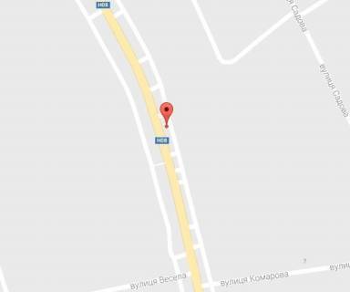 Billboard B in Kremenchuk, 3 х 6  Pisane, st. Kiivs'ka, bila budinku 158 scheme