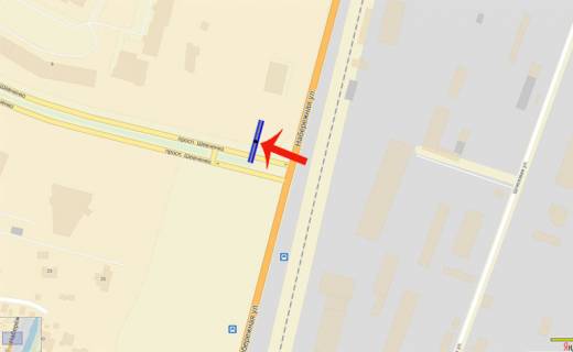 Billboard A in Vishgorod  Nabereznaa/pr-t Sevcenko (v centr a) (A) (sit na obocine) scheme