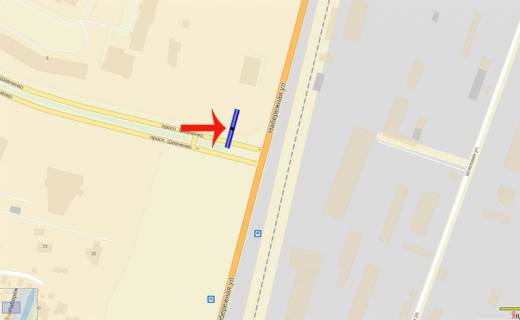 Billboard B in Vishgorod  pr-t Sevcenko/Nabereznaa (vyezd) na Kiev,na GES (V) (sit na obocine) scheme