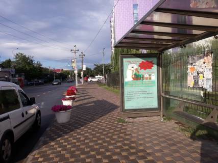Citylight B in Petropavlivska Borshchagivka s. Petropavlivs'ka Borsagivka, st. Soborna, 80 (zupinka bila sil'radi) Photo 1