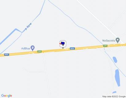 Billboard B in Berezivka (Kiev region) s. Berezivka, trasa M-06 "Kiiv-Cop" (Zitomir), km 40+100 pravo, cerez 250m pisla avtobusnoi zupinki "Severinivka", za 500m do AZS AMIK scheme