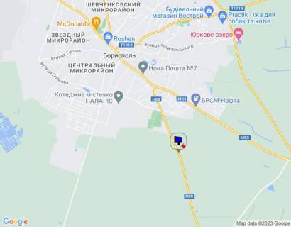 Billboard B in Kiev roads Cerkas'ka trasa, trasa N-08 "Borispil'-Dnipro-Zaporizza", km 2+000 pravo, v'izd v m. Borispil' z Dnipra (Pereaslava) scheme