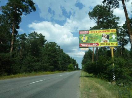 Billboard A in Novosilki s. Novosilki, trasa R-69 "Kiiv-Visgorod-Desna", km 35+180 pravo, cerez 680m pisla povorotu na bazu vidpocinku Arsenalec' ta "MRIA" Photo 1