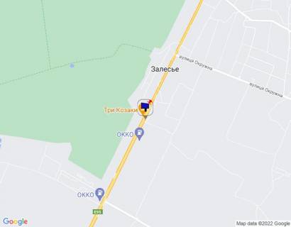 Billboard B in Zalissya s. Zalissa, cernigivs'ka trasa, trasa M-01 "Kiiv-Cernigiv-Novi Arilovici", km 44+000 pravo, st. Kiivs'ka, navproti restoranu "Tri kozaki", cerez 800m pisla povorotu na st. Okruzna ta s. Bogdanivka, za 300m do AZS "OKKO" scheme