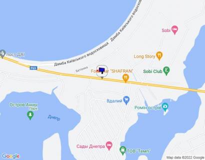 Billboard A in Khotnivka с. Хотянівка, траса Р-69 "Київ-Вишгород-Десна", км 28+450 право, в'їзд в Хотянівку, через 100м після садового центру JACARANDA, через 600м після повороту на Київську дамбу, за 650м до Sobi Club scheme