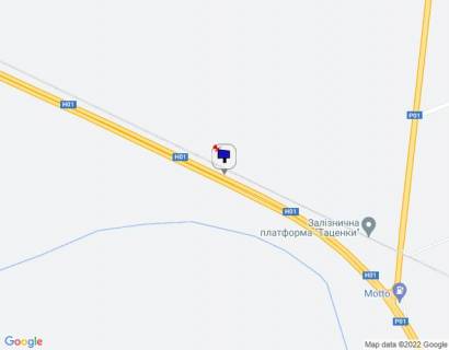 Billboard B in Kiev roads Dniprovs'ke sose, trasa N-01 "Kiiv-Znam'anka", km 38+300 livo, za 1km do AZS Motto ta povorotu na R-01 "Kiiv-Obuhiv" scheme