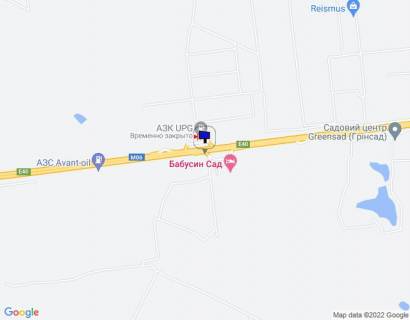 Billboard A in With. Mila с. Мила, траса М-06 "Київ-Чоп" (Житомир), км 27+100 ліво, біля АЗС GLUSCO, навпроти АЗС UPG, за 650м до ресторану "Два бобра" scheme