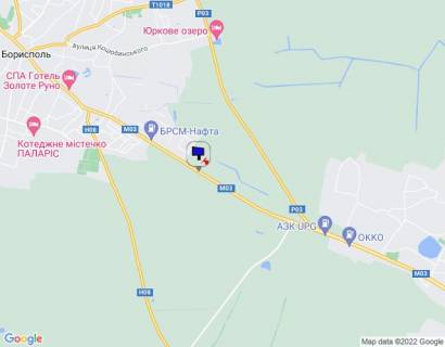 Billboard B in Kiev roads Harkivs'ka trasa, trasa M-03 "Kiiv-Harkiv", km 42+500 pravo, za 1km do AZS BRSM-Nafta ta Ukrnafta scheme