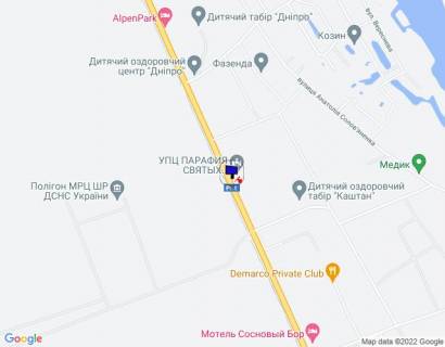 Billboard B in Kozin Konca-Zaspa, trasa R-01, km 32+400 pravo, za 200m do povorotu na s. P'atihatki (st. Anatolia Solov'anenka), za 500m do povorotu na st. Lobanovs'kogo scheme