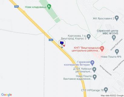 Billboard A in Vishgorod м. Вишгород, траса Р-69 "Київ-Вишгород-Десна", км 19+500 право, за 850м до повороту на вул. Яблунева, напрямок на с. Нові Петрівці (Межигір'я) scheme