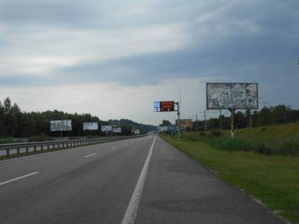 Billboard A in Kiev roads Dniprovs'ke sose, trasa N-01 "Kiiv-Znam'anka", km 22+050 livo, ZK "BASA Sity", cerez 400m pisla AZS OKKO Photo 1