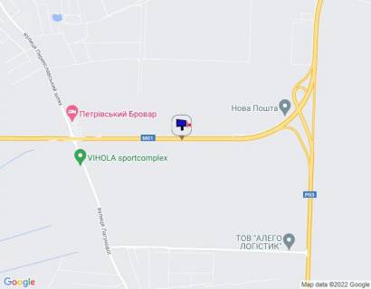 Billboard B in Brovary Trasa M-01 "Kiiv-Cernigiv-Novi Arilovici", km 24+200 pravo, ob'izd m. Brovari, za 1km do peretinu st. Pereaslavs'kij Slah ta st. Lagunovoi, restoranu "Petrivs'kij Brovar" ta AZS OKKO, cerez 1.3km pisla povorotu na trasu R-03 (Pivnicno-Shidnij scheme