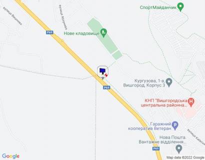 Billboard A in Vishgorod м. Вишгород, траса Р-69 "Київ-Вишгород-Десна", км 19+800 право, за 550м до повороту на вул. Яблунева, за 1.1км до АЗС WOG, напрямок на с. Нові Петрівці (Межигір'я) scheme
