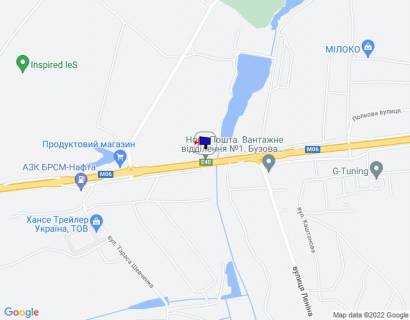 Billboard B in Buzova s. Buzova, trasa M-06 "Kiiv-Cop" (Zitomir), km 35+200 pravo, za 250m do avtobusnoi zupinki ta povorotu na st. Lenina, cerez 600m pisla AZS BRSM-Nafta scheme