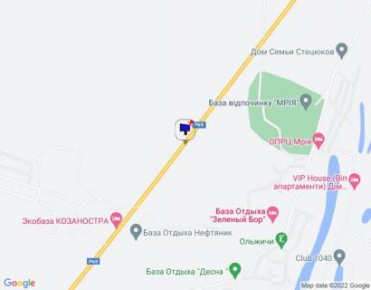 Billboard B in Khotnivka s. Hotanivka, trasa R-69 "Kiiv-Visgorod-Desna", km 33+850 pravo, cerez 650m pisla povorotu na bazu vidpocinku Arsenalec' ta "MRIA", za 550m do ekobazi KOZANOSTRA, za 600m do avtobusnoi zupinki scheme