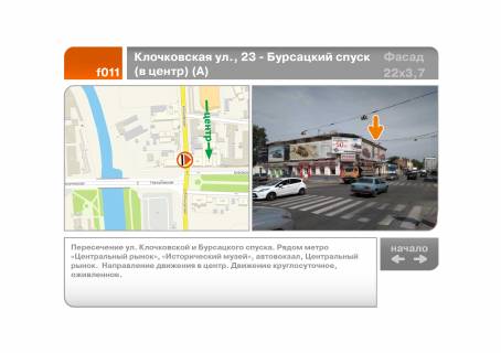 Facade Banners A in Kharkiv Klockivs'ka st., 23 - Bursac'kij uzviz (do centru) (A) Photo 1