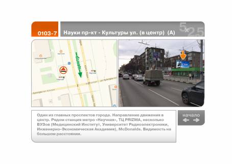 Video Billboard A in Kharkiv, 5х2.5  Kosturinskij per. - Kooperativnaa st. (v centr)  (A) - 254096 Photo 1