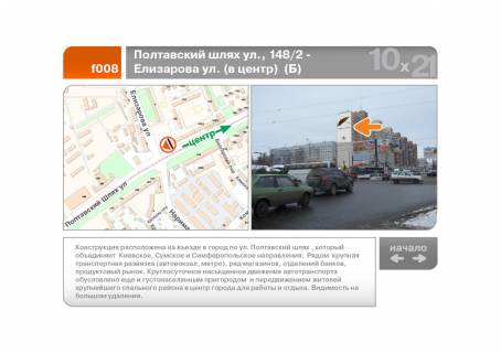 Facade Banners B in Kharkiv Poltavskij slah st., 148/2 - Dudins'ka st. (do centru)  (B) Photo 1