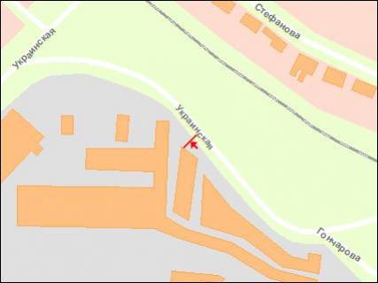 Billboard B in Vasylivka Украинская ул scheme