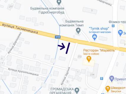 Billboard A in , 3х6  Tismenec'ka-232 scheme