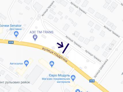 Billboard B in Ivano-Frankivsk, 3х6  Himikiv scheme