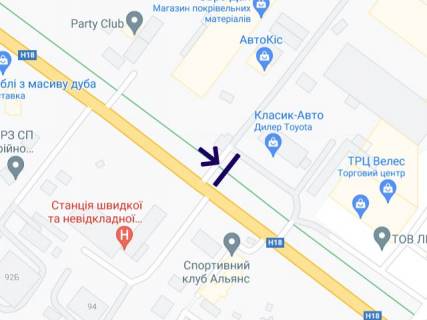 Billboard B in Ivano-Frankivsk, 3х6  Nadricna (avtosalon Tojota) scheme