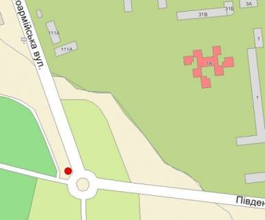 Billboard A in Chernivtsi, 3х6  st. Geroiv Majdanu-st.Pivdenno-Kil'ceva (kil'ce) viizd scheme