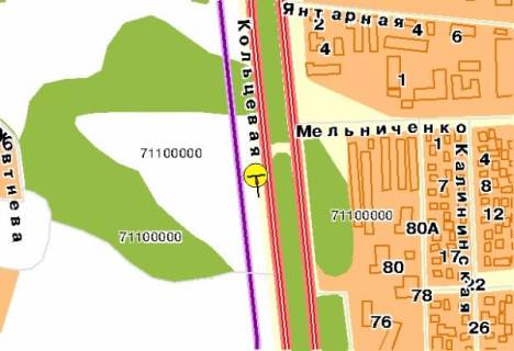 Prismatron, Prism A in Kyiv, 3х6  st. B. Okruznaa / supermarket "Novus" (niznaa) - 114332 scheme