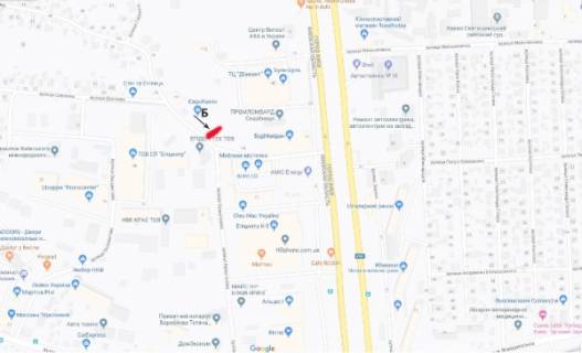 Prismatron, Prism B in Kyiv, 3х6  st. B. Okruznaa, povorot na (st. Kristaleva,6) -"Epicentr"/BudMajdan/Mebel'nyj Gorodok - 203547 scheme